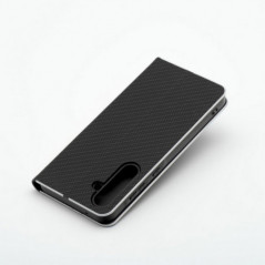 Peněženkové pouzdro LUNA Book Carbon na Samsung Galaxy S25 FE Uhlíkové vlákno, Elegantní  Černý
