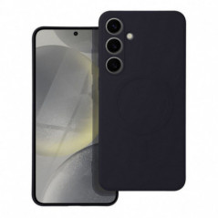 Kryt Silicone Mag Cover na Samsung Galaxy S25 FE MagSAFE  Černý