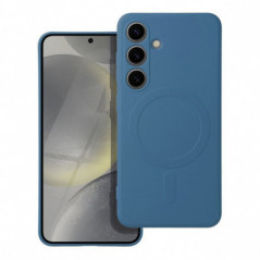Kryt Silicone Mag Cover na Samsung Galaxy S25 FE MagSAFE  Modrý