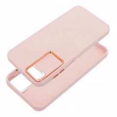 Kryt FRAME na Samsung Galaxy S25 FE Elegantní  Pudrově růžový