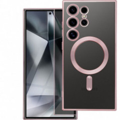 Kryt Electro Mag na Samsung Galaxy S25 FE MagSAFE  Růžovo-zlatý