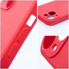 Kryt Silicone Mag Cover na Samsung Galaxy A17 MagSAFE  Červený
