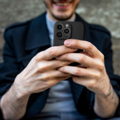Kryt Silicone Mag Cover na Samsung Galaxy A17 MagSAFE  Černý