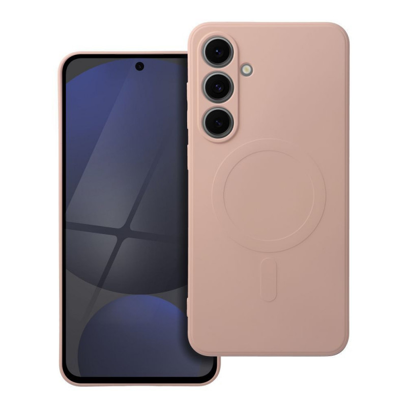 Kryt Silicone Mag Cover na Samsung Galaxy A17 MagSAFE  Růžový