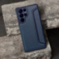Peněženkové pouzdro Razor Book na Samsung Galaxy A17 Uhlíkové vlákno, Karbonový vzor  Modrý