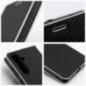 Peněženkové pouzdro LUNA Book Carbon na Samsung Galaxy A17 Uhlíkové vlákno, Elegantní  Černý