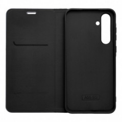 Peněženkové pouzdro LUNA Book Carbon na Samsung Galaxy A17 Uhlíkové vlákno, Elegantní  Černý