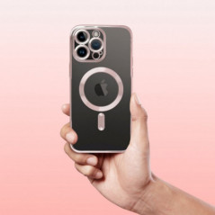 Kryt Electro Mag na Samsung Galaxy A17 MagSAFE  Růžovo-zlatý