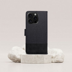 Peněženkové pouzdro GOMMA na Samsung Galaxy A17 Elegantní  Černý