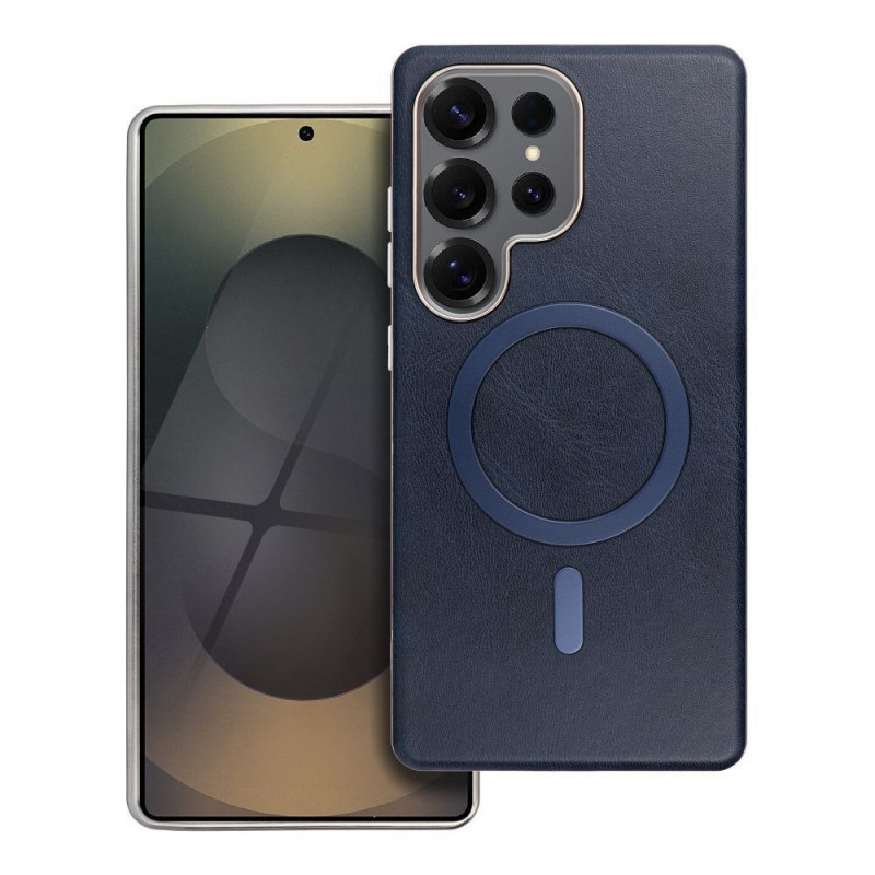 Kryt Gentleman Mag Cover na Samsung Galaxy A17 Elegantní MagSAFE Námořnická modrá Kryt Gentleman Mag Cover na Samsung Galaxy A17 Elegantní MagSAFE Námořnická modrá