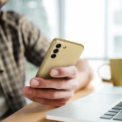 Kryt Metallic na Samsung Galaxy A17 Zlatý