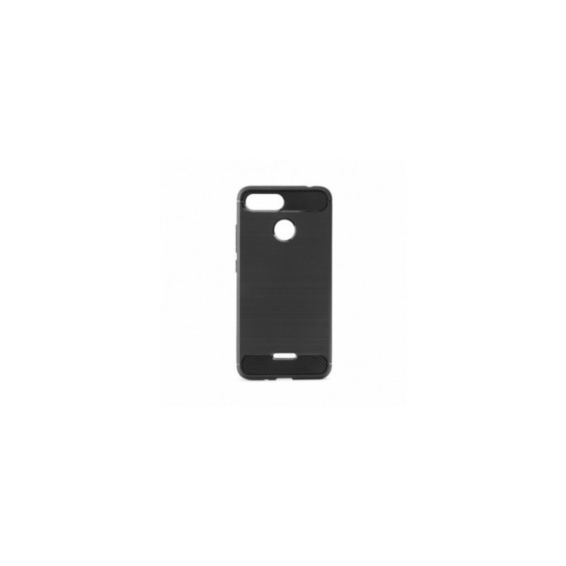CARBON na XIAOMI Redmi 8 FORCELL Silikonový kryt, obal Černý