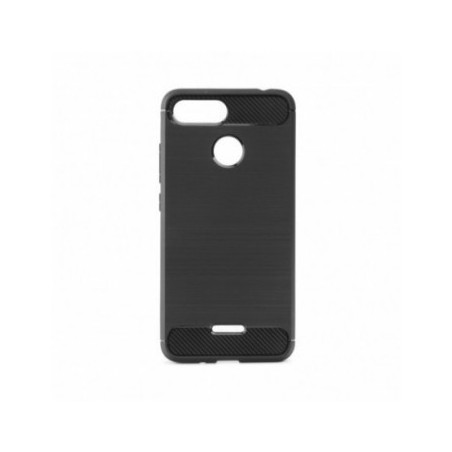 CARBON na XIAOMI Redmi 8 FORCELL Silikonový kryt, obal Černý