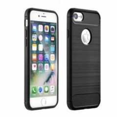 CARBON na XIAOMI Redmi 8 FORCELL Silikonový kryt, obal Černý