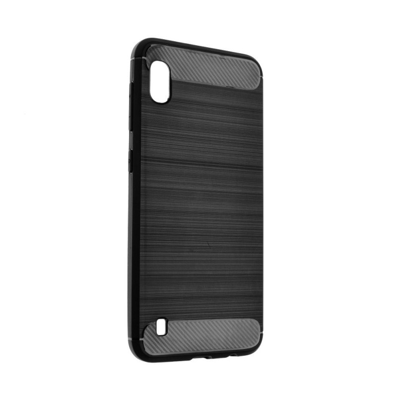 CARBON na Samsung Galaxy A01 FORCELL Silikonový kryt, obal Černý
