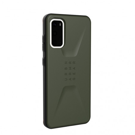 Civilian, olive drab na Samsung Galaxy S20 UAG Urban Armor Gear Tvrzený kryt Zelený