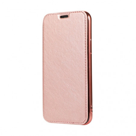 ELECTRO BOOK na Samsung Galaxy S20 Plus FORCELL Obal ze 100% přírodní kůže a TPU Zlatý