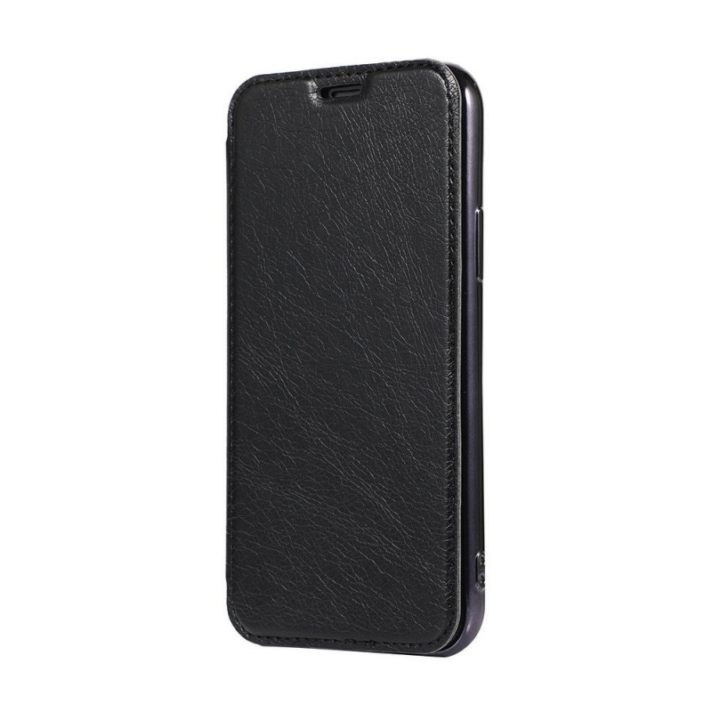 ELECTRO BOOK na Samsung Galaxy S20 Plus FORCELL Obal ze 100% přírodní kůže a TPU Černý