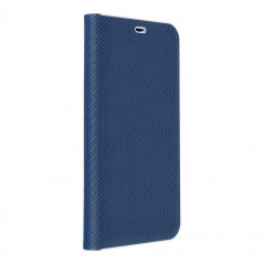 Peněženkové pouzdro LUNA Book Carbon na Samsung Galaxy A71 LTE Uhlíkové vlákno, Elegantní  Modrý