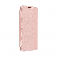 ELECTRO BOOK na Samsung Galaxy A71 FORCELL Obal ze 100% přírodní kůže a TPU Zlatý