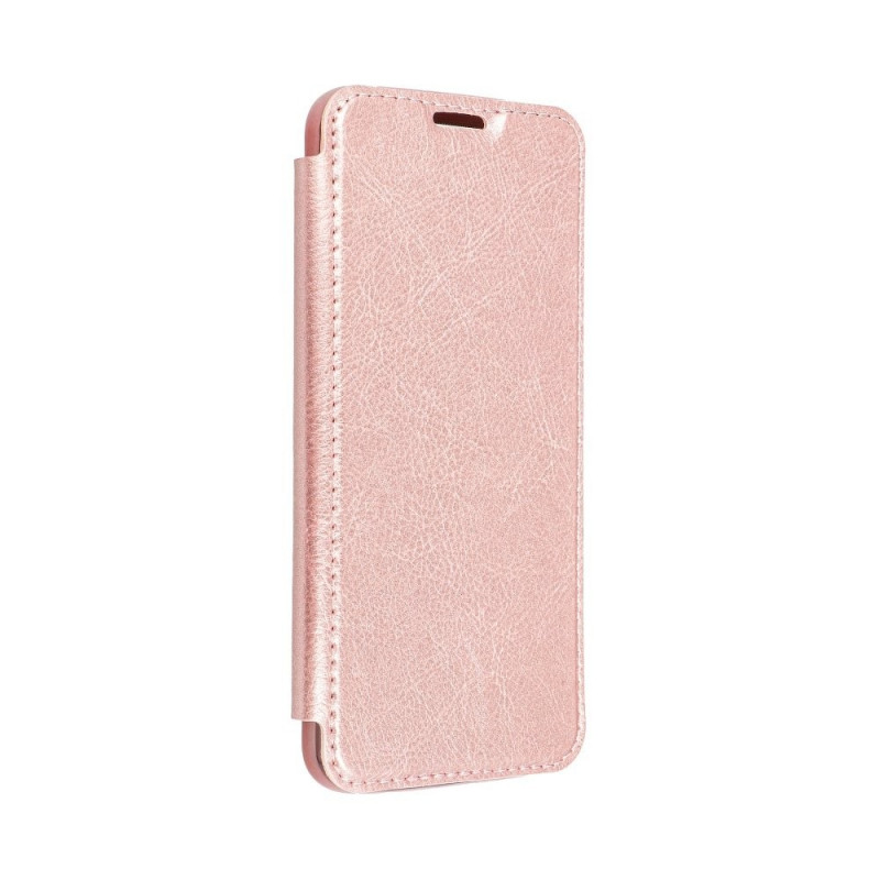 ELECTRO BOOK na Samsung Galaxy A51 FORCELL Obal ze 100% přírodní kůže a TPU Zlatý