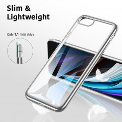 Essential Crown na Apple iPhone 7 ESR kryt TPU Stříbrný