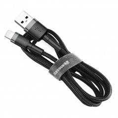 Lightning 1.5A 2M Gray+Black Černý