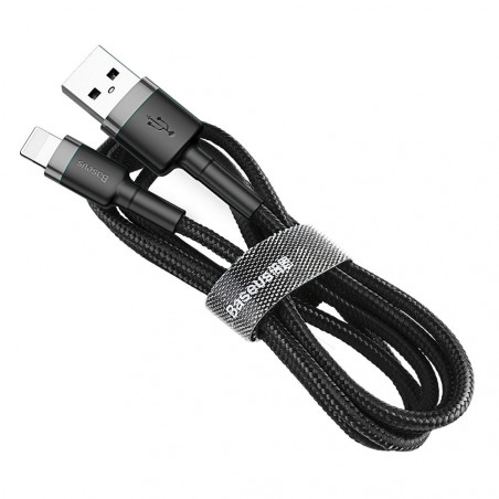 Lightning 1.5A 2M Gray+Black Černý