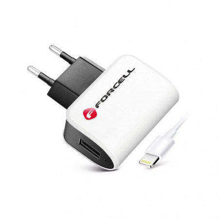 Travel Charger for iPhone 8-pin + cable Bílý