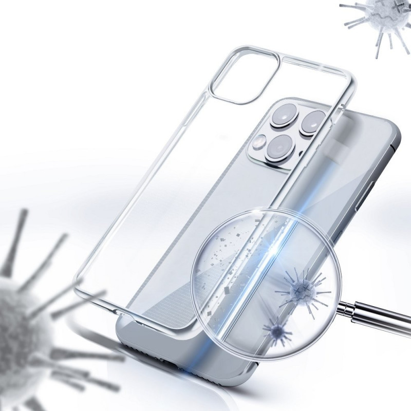 Antibakteriálny na Samsung Galaxy M21 FORCELL kryt TPU Průhledný