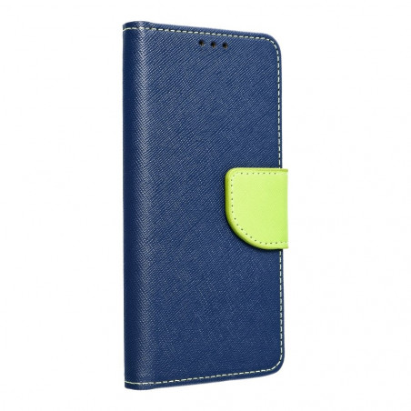 Peněženkové pouzdro Fancy Book na Huawei P Smart 2021 Námořnická modrá / Limetkovo zelený