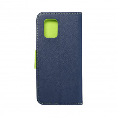 Peněženkové pouzdro Fancy Book na XIAOMI Mi 10T Lite 5G Námořnická modrá / Limetkovo zelený