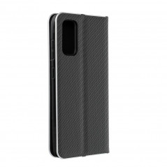 Luna Carbon na Samsung Galaxy A42 5G Peňaženkový obal Černý