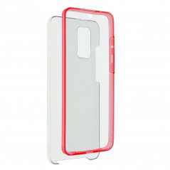 360 Full Cover PC + TPU na Samsung Galaxy S21 5G FORCELL Silikonové pouzdro Červený