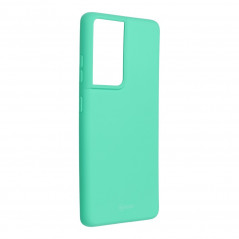 Colorful Jelly Case na Samsung Galaxy S21 Ultra 5G Roar kryt TPU Zelený