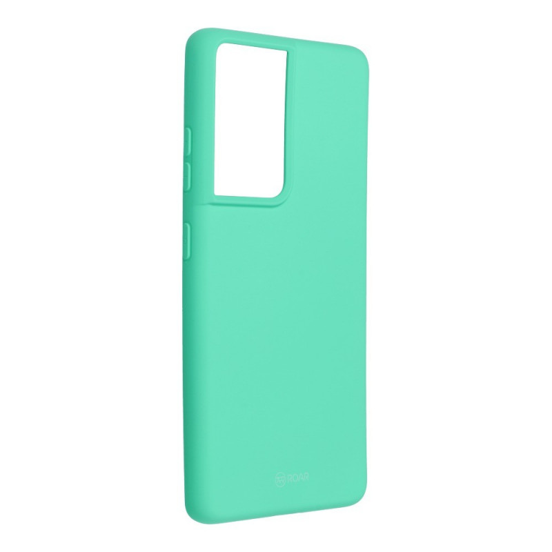 Colorful Jelly Case na Samsung Galaxy S21 Ultra 5G Roar kryt TPU Zelený