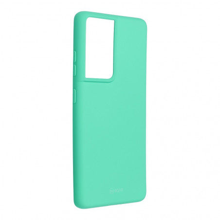 Colorful Jelly Case na Samsung Galaxy S21 Ultra 5G Roar kryt TPU Zelený