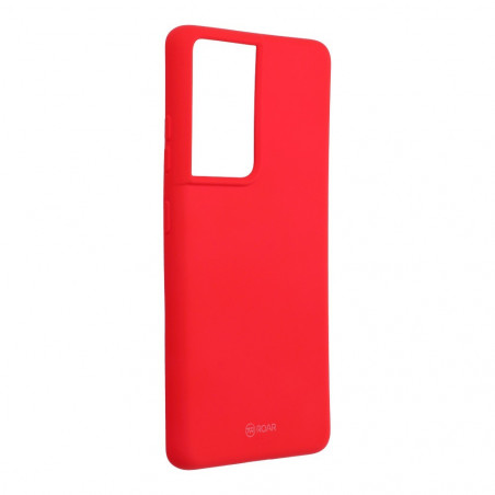 Colorful Jelly Case na Samsung Galaxy S21 Ultra 5G Roar kryt TPU Růžový