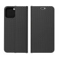 LUNA Carbon na Samsung Galaxy A72 LTE Peňaženkový obal Černý