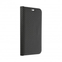 Peněženkové pouzdro LUNA Book Carbon na Samsung Galaxy A32 5G Uhlíkové vlákno, Elegantní  Černý
