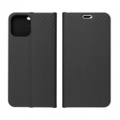 Peněženkové pouzdro LUNA Book Carbon na Samsung Galaxy A32 5G Uhlíkové vlákno, Elegantní  Černý