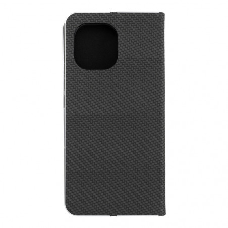 LUNA Carbon na XIAOMI Mi 11 Peňaženkový obal Černý