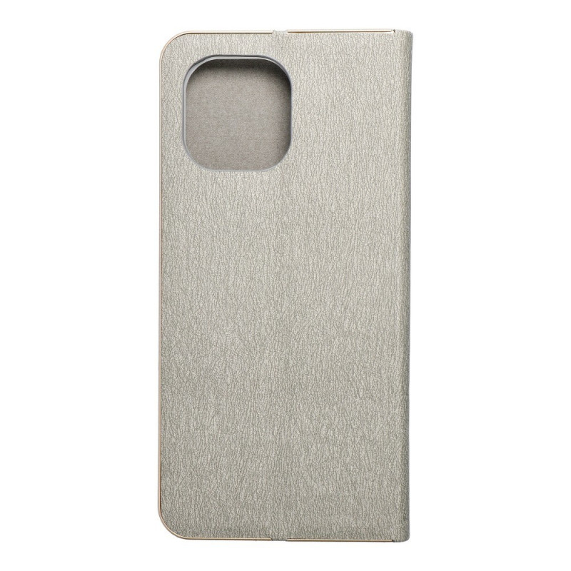 LUNA Book Gold na XIAOMI Mi 11 FORCELL Peňaženkový obal Stříbrný