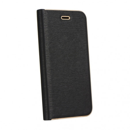 Peněženkové pouzdro LUNA Book Gold na XIAOMI Redmi Note 10 Elegantní  Černý