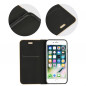 Peněženkové pouzdro LUNA Book Gold na XIAOMI Redmi Note 10 Elegantní  Černý