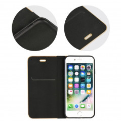Peněženkové pouzdro LUNA Book Gold na Samsung Galaxy A52 5G Elegantní  Černý