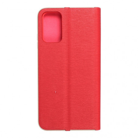 LUNA Book Gold na XIAOMI Redmi 9T FORCELL Peňaženkový obal Červený