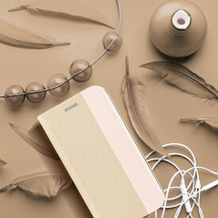 Sensitive Book na XIAOMI Redmi Note 10 Pbal peněženka Zlatý