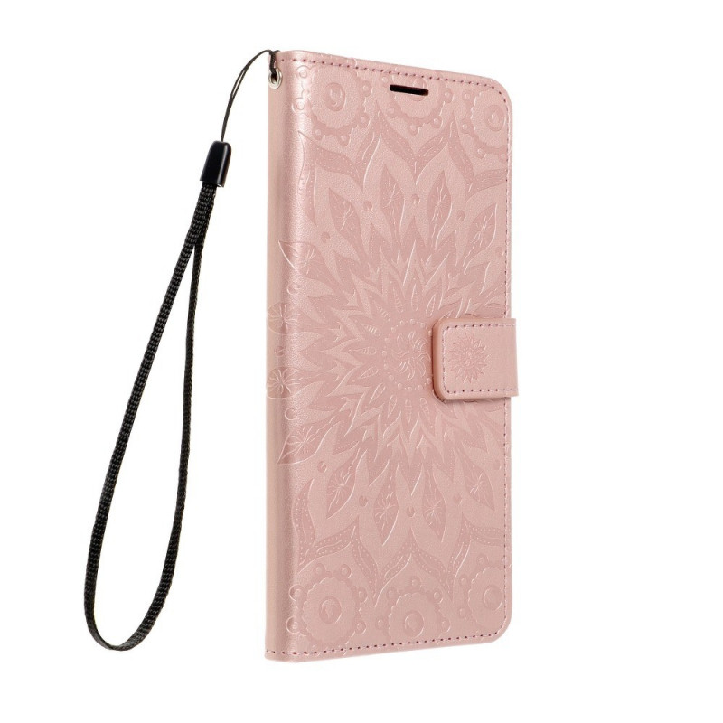Peněženkové pouzdro MEZZO Book na Samsung Galaxy A32 5G Mandala  Růžovo-zlatý