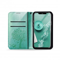 Peněženkové pouzdro MEZZO Book na XIAOMI Redmi Note 10 Pro Strom  Zelený